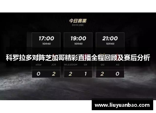 科罗拉多对阵芝加哥精彩直播全程回顾及赛后分析